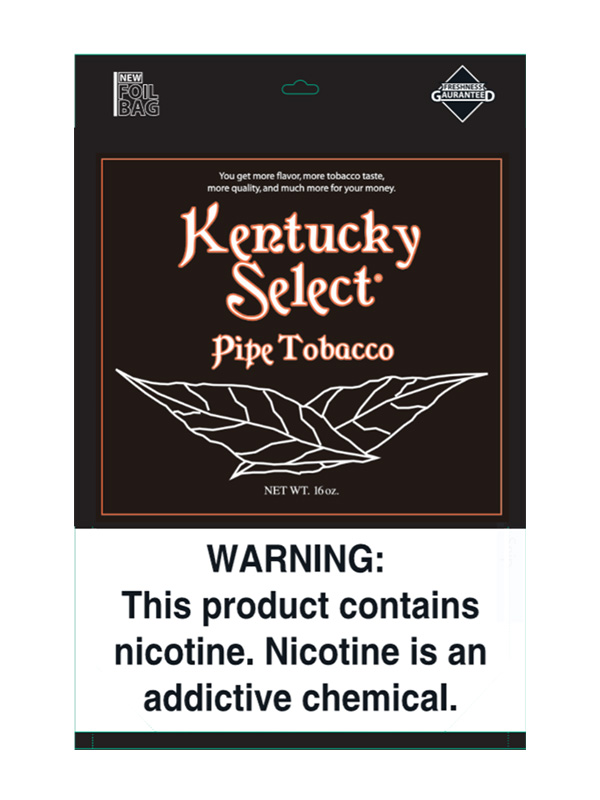 Kentucky Select Pipe Tobacco 1 lb (16oz) - Turkish Black