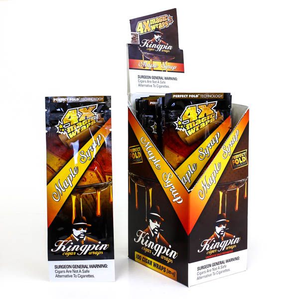 Kingpin Foil Pouch Cigar Wraps - Maple Syrup