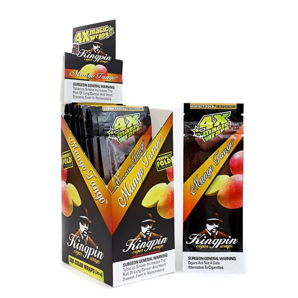 Kingpin Foil Pouch Cigar Wraps - Mango Tango