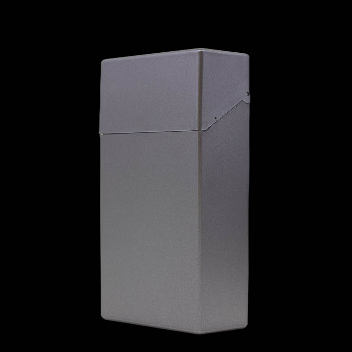 Metallic Finish Plastic Cigarette Case - 100mm - Quartz