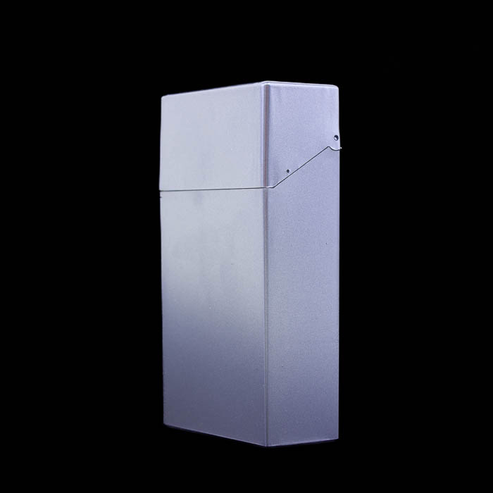 Metallic Finish Plastic Cigarette Case - 100mm - Violet