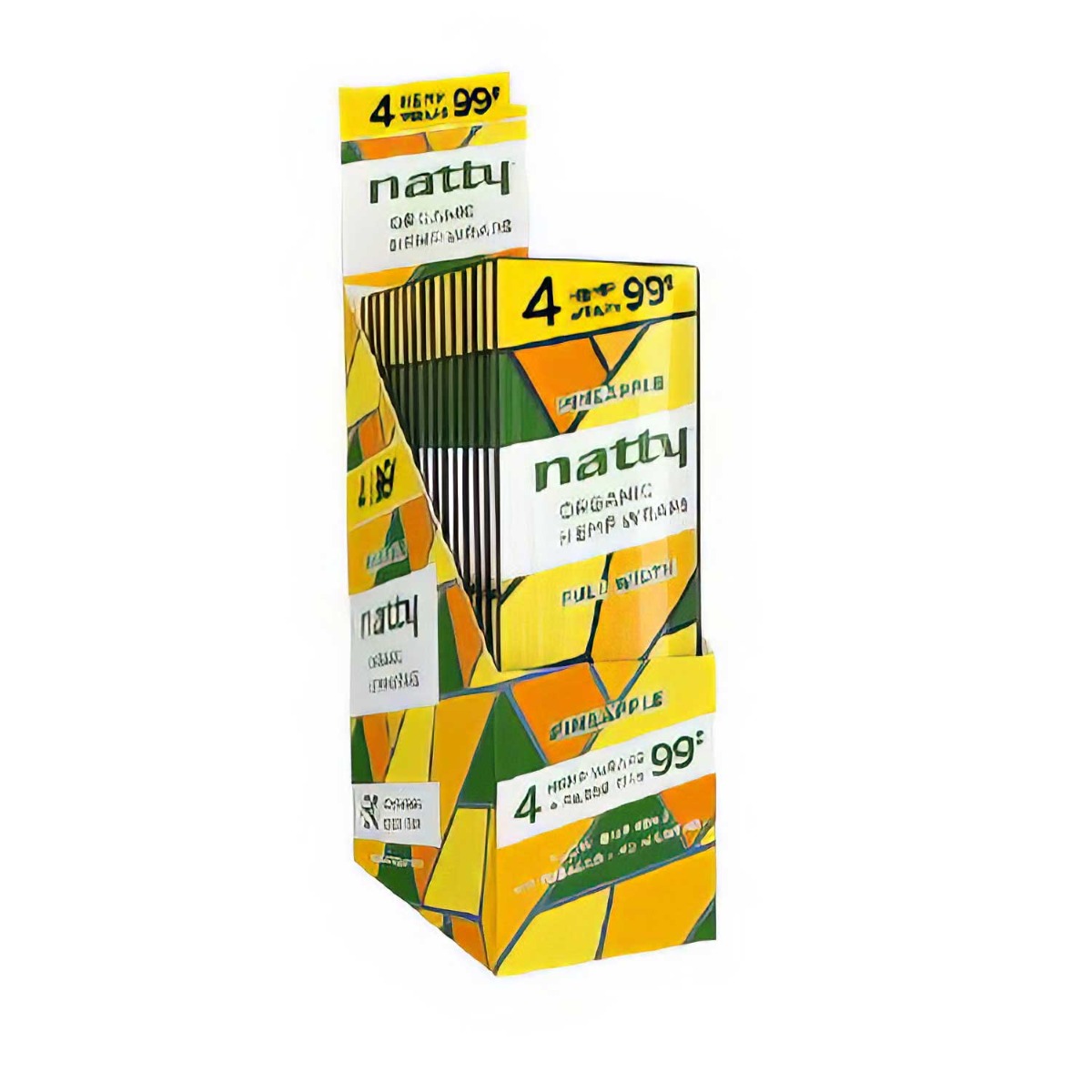 Natty Organic Hemp Blunt Wraps - Pineapple