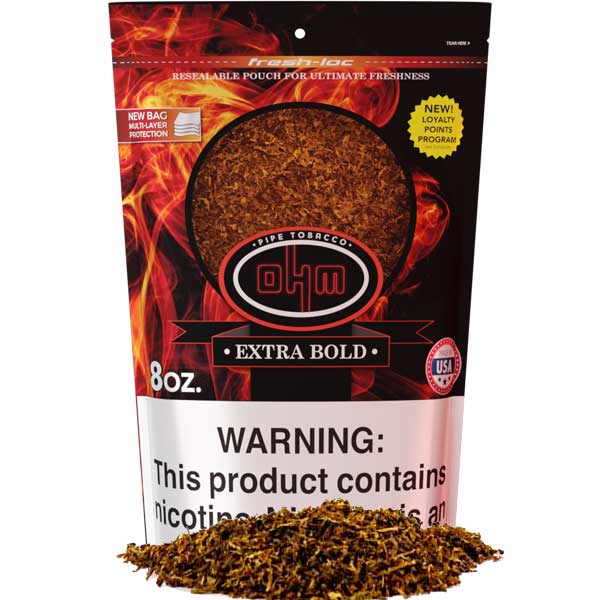 OHM Pipe Tobacco 8 oz - Extra Bold