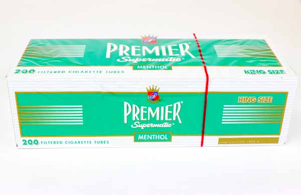 Premier tubes 200 ct. Menthol King