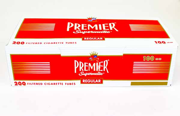 Premier tubes 200 ct. Red 100 mm