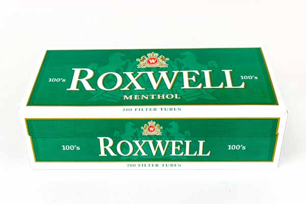Roxwell Tubes 200 ct Menthol 100mm