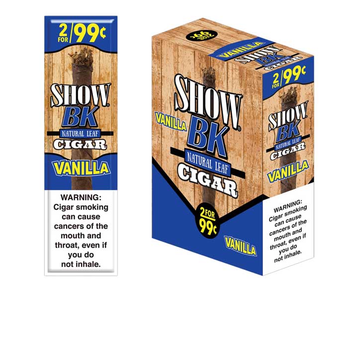 Show BK Natural Leaf Cigars - Vanilla