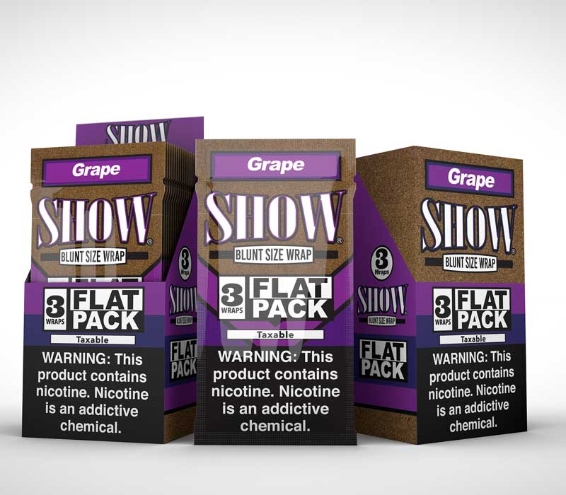 Show Flat Pack Blunt Size Wrap - Grape