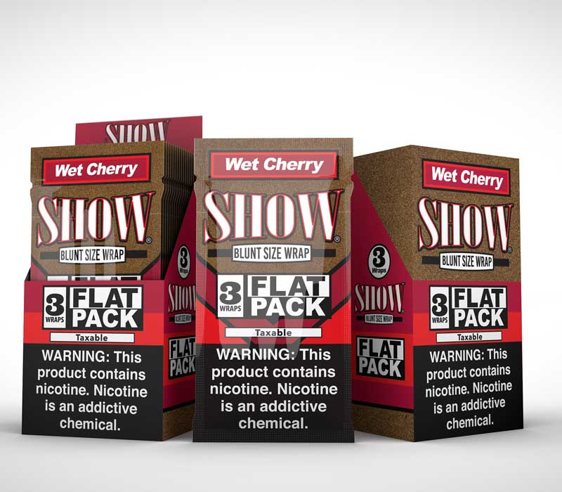 Show Flat Pack Blunt Size Wrap - Wet Cherry