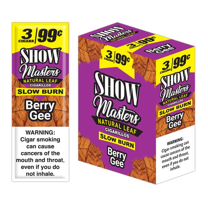 Show Masters Natural Leaf Cigarillos - Berry Gee