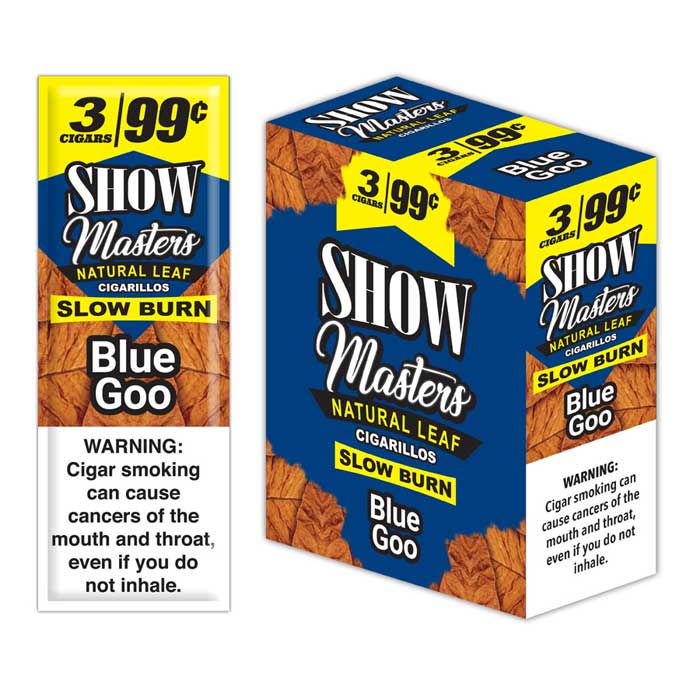 Show Masters Natural Leaf Cigarillos - Blue Goo