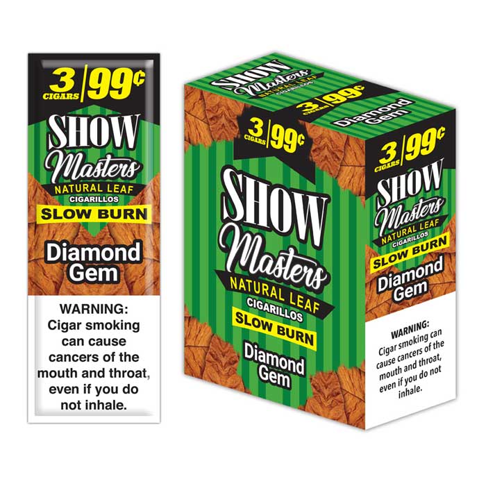 Show Masters Natural Leaf Cigarillos - Diamond Gem