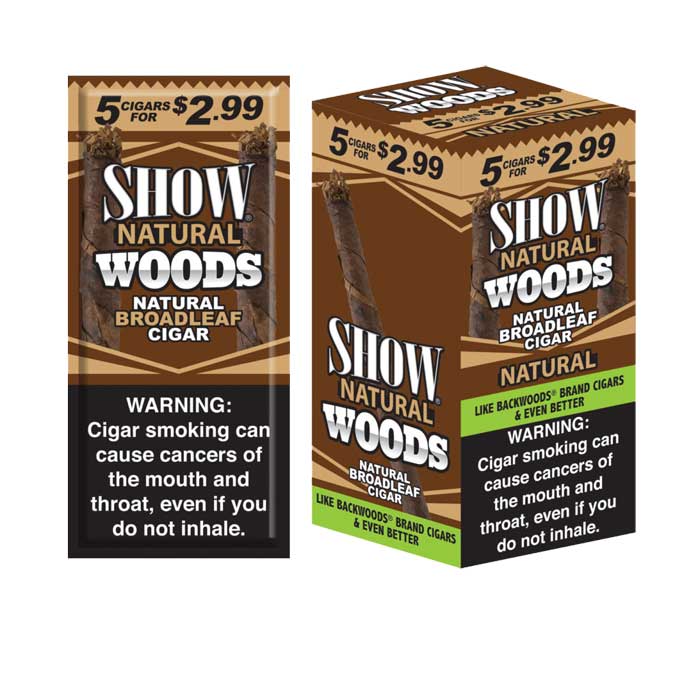 Show Woods Cigars 5 Pack - Natural