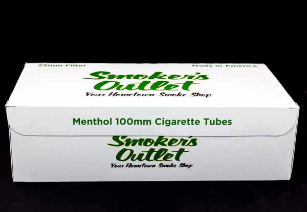 Smoker's Outlet Tubes 200ct - Menthol 100mm
