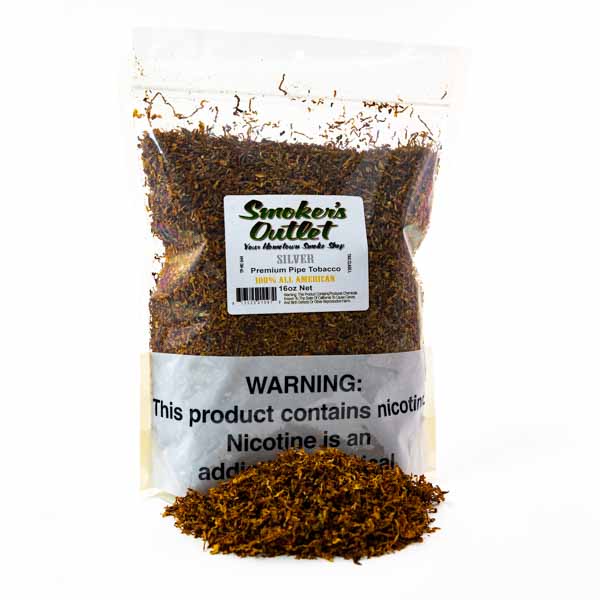 Smoker's Outlet Pipe Tobacco 1 lb (16oz) - Silver