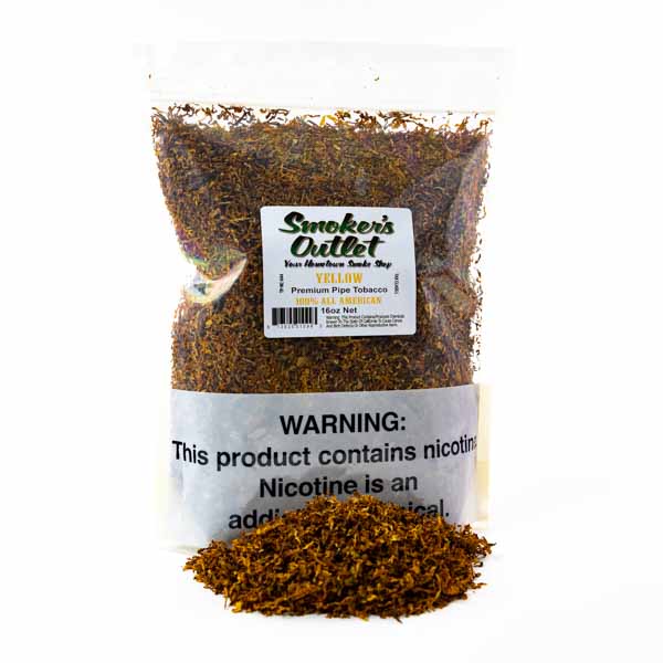 Smoker's Outlet Pipe Tobacco 1 lb (16oz) - Yellow