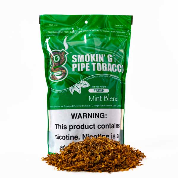 Smokin' G Pipe Tobacco 8 oz - Fresh Mint Blend