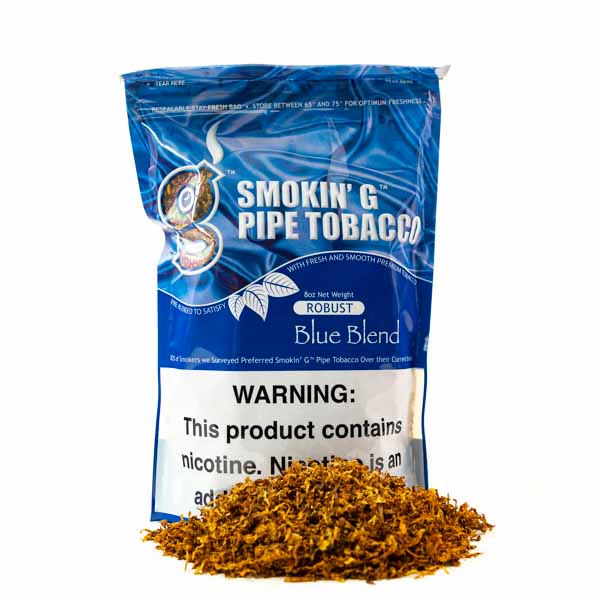 Smokin' G Pipe Tobacco 8 oz - Robust Blue Blend