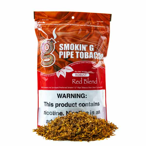 Smokin' G Pipe Tobacco 8 oz - Robust Red Blend