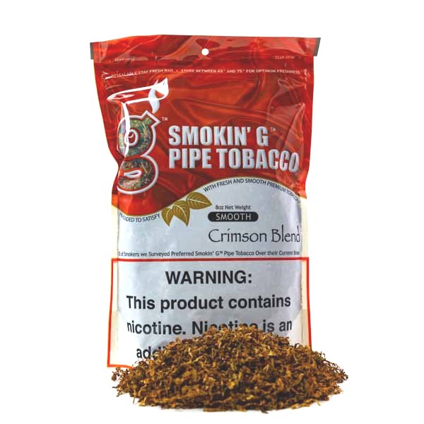 Smokin' G Pipe Tobacco 8 oz - Smooth Crimson Blend