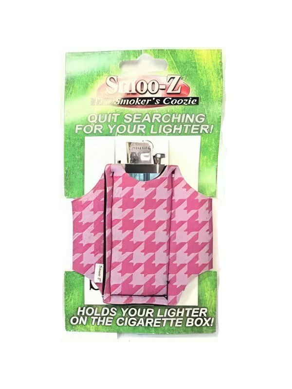Smoo-Z Smokers Coozie - Pink Houndstooth