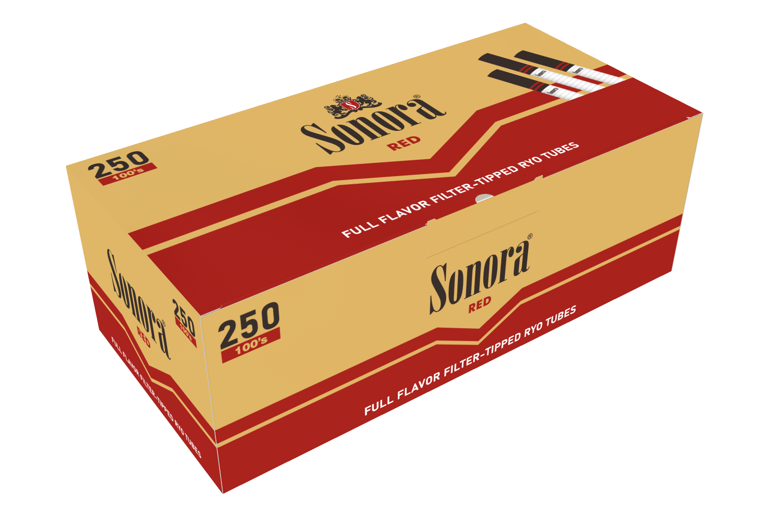 Sonora Tubes 250ct - Red 100mm