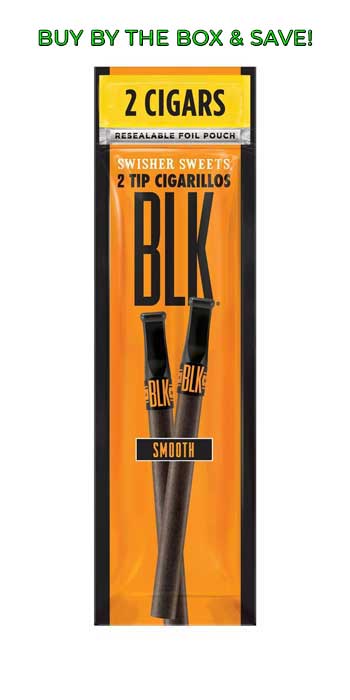 Swisher Sweets BLK Pipe Tobacco Tip Cigarillos - Smooth