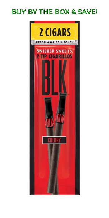Swisher Sweets BLK Pipe Tobacco Tip Cigarillos - Cherry
