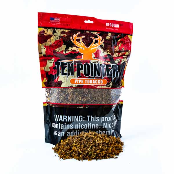 Ten Pointer Pipe Tobacco 1 lb (16oz) - Regular