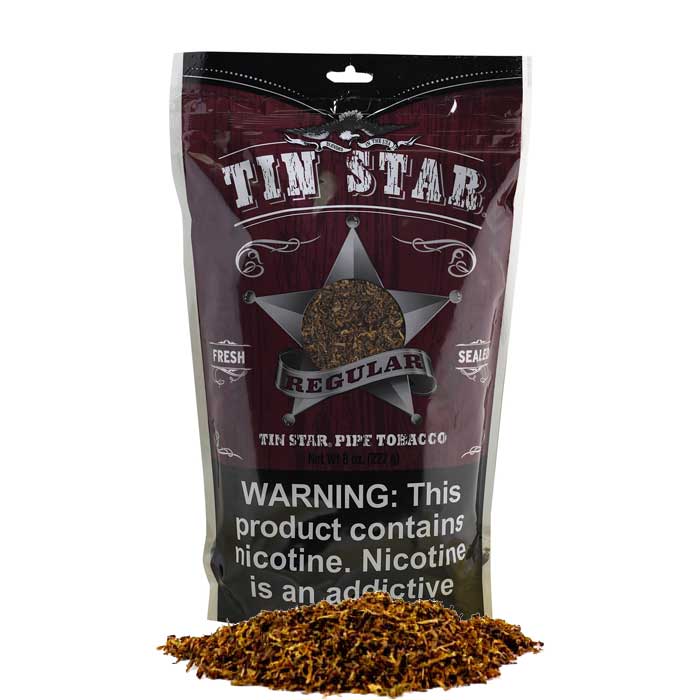 Tin Star Pipe Tobacco 8 oz - Regular