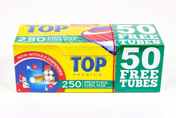 Top Tubes 250 ct Menthol King