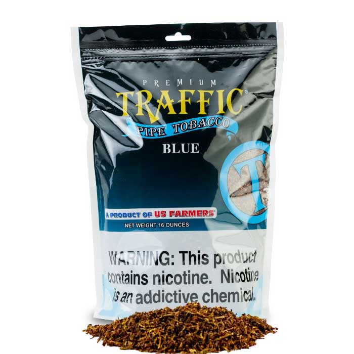 Traffic Pipe Tobacco 1 lb (16oz) - Blue