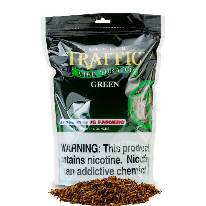 Traffic Pipe Tobacco 1 lb (16oz) - Green