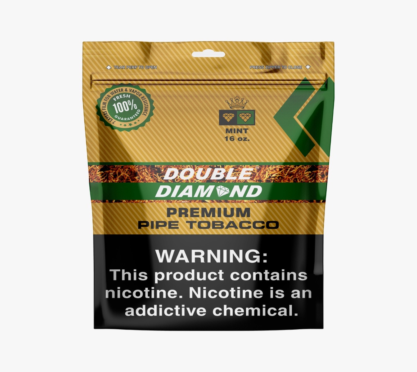 Double Diamond Pipe Tobacco 1 lb (16oz) - Mint