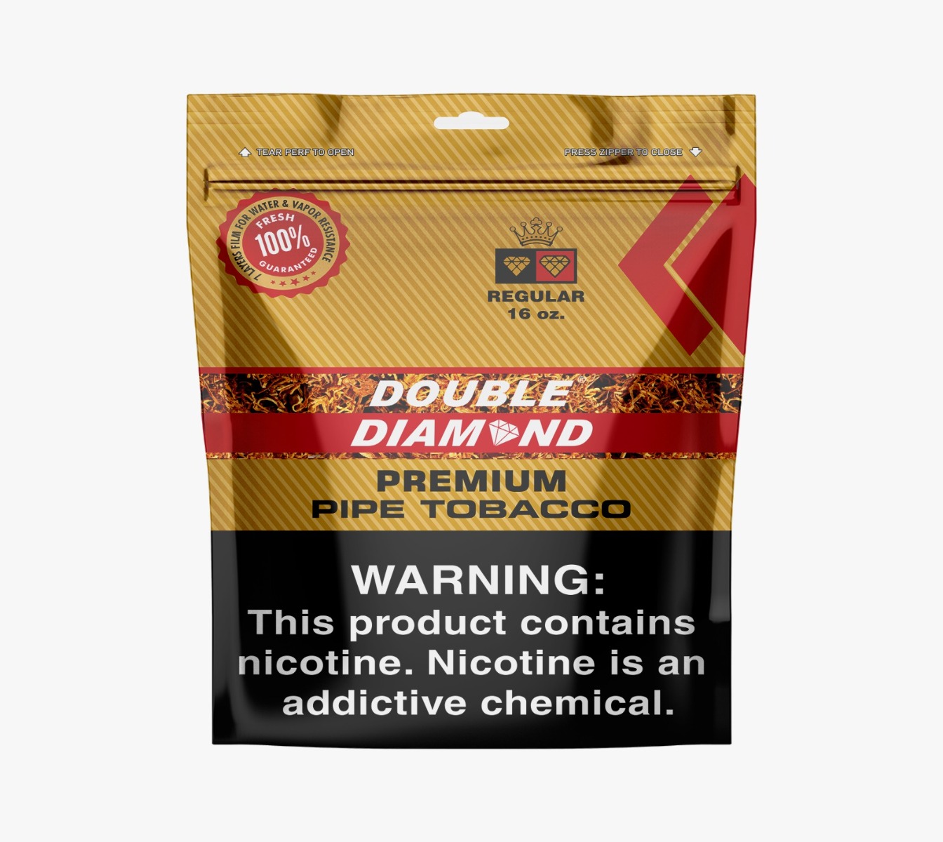 Double Diamond Pipe Tobacco 1 lb (16oz) - Red