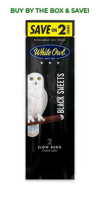 White Owl Foil Pouch Cigarillos - Black Sweets