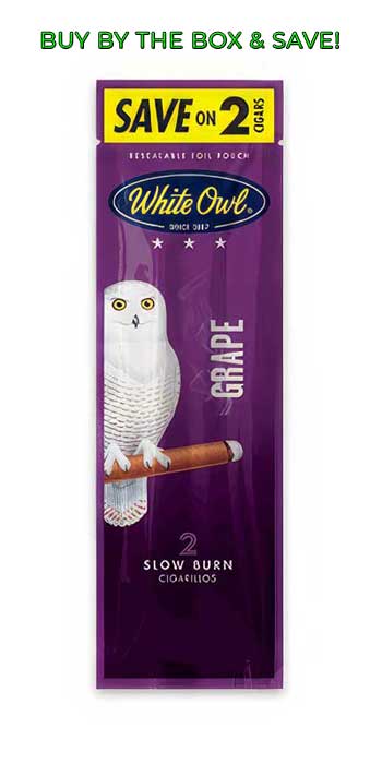 White Owl Foil Pouch Cigarillos - Grape