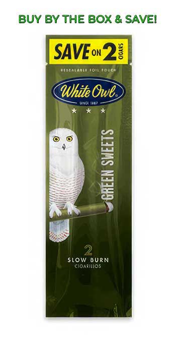 White Owl Foil Pouch Cigarillos - Green Sweets