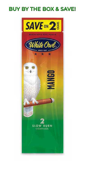 White Owl Foil Pouch Cigarillos - Mango