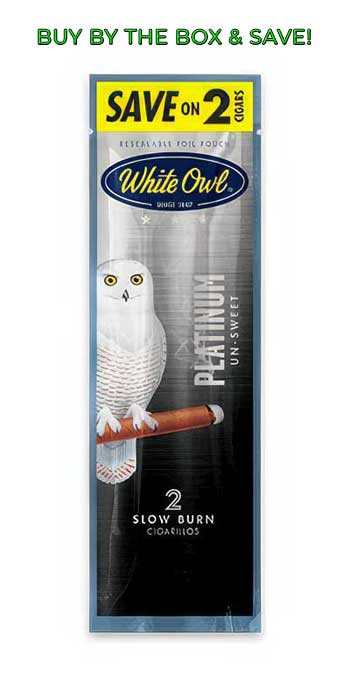 White Owl Foil Pouch Cigarillos - Platinum