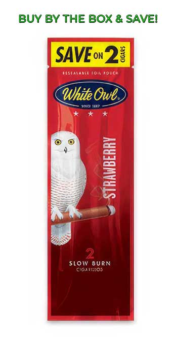 White Owl Foil Pouch Cigarillos - Strawberry