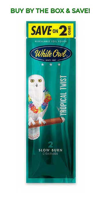 White Owl Foil Pouch Cigarillos - Tropical Twist