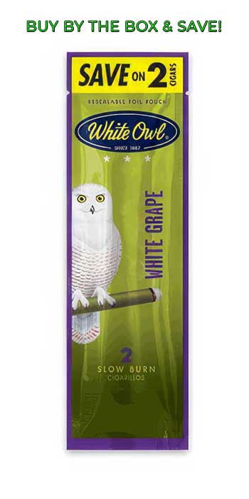 White Owl Foil Pouch Cigarillos - White Grape