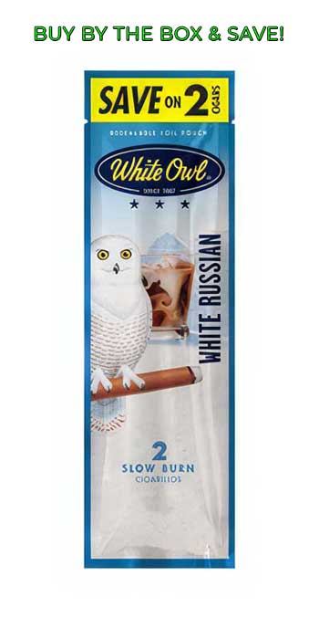 White Owl Foil Pouch Cigarillos - White Russian