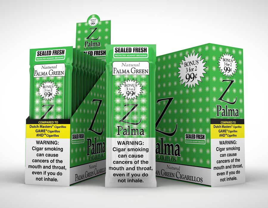 Z Palma Natural Cigarillos - Green