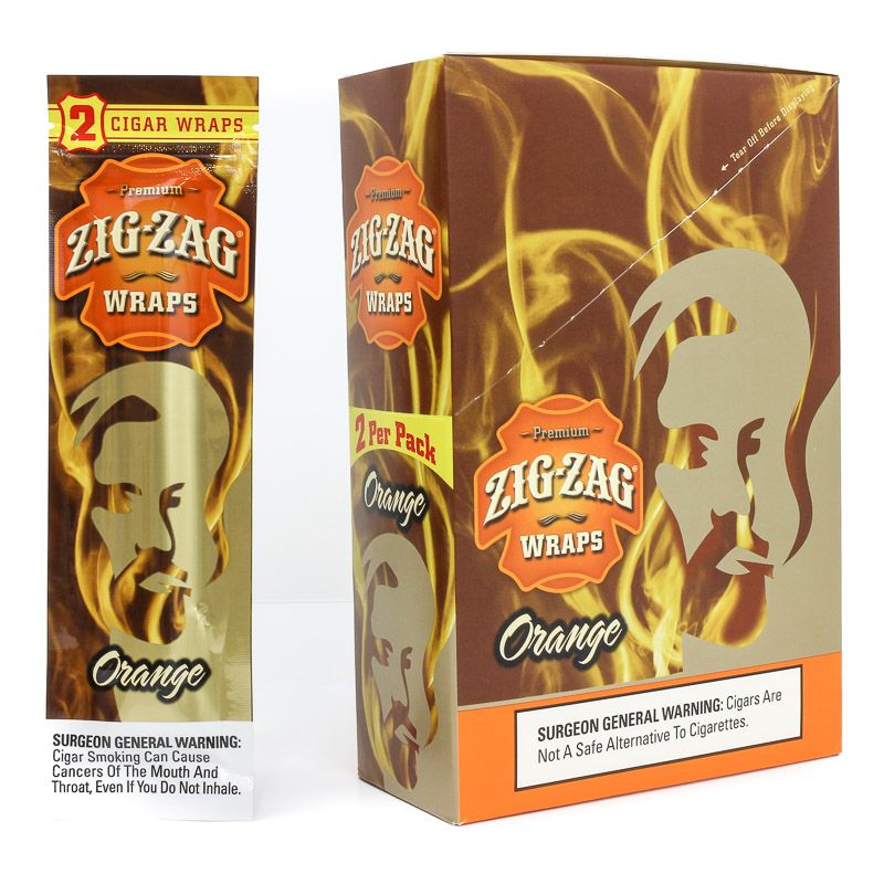 Zig Zag Premium Blunt Wrap Pouch - Orange