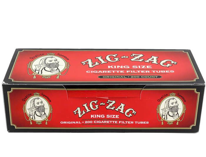 Zig Zag tubes 200 ct. Red King
