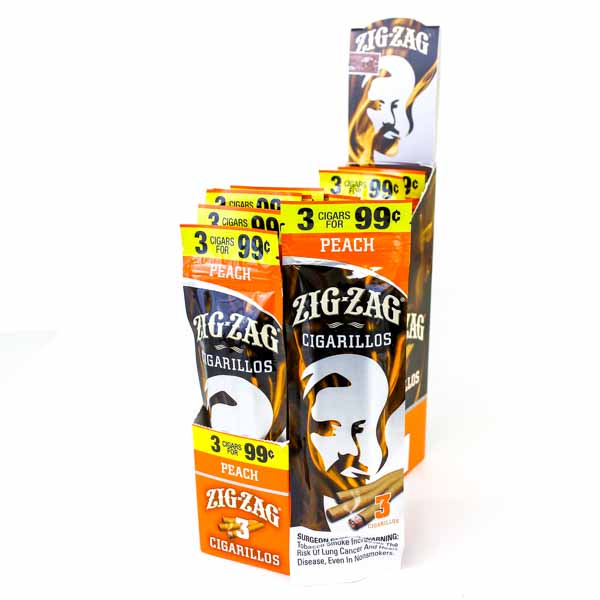 Zig Zag Foil Pouch Cigarillos - Peach