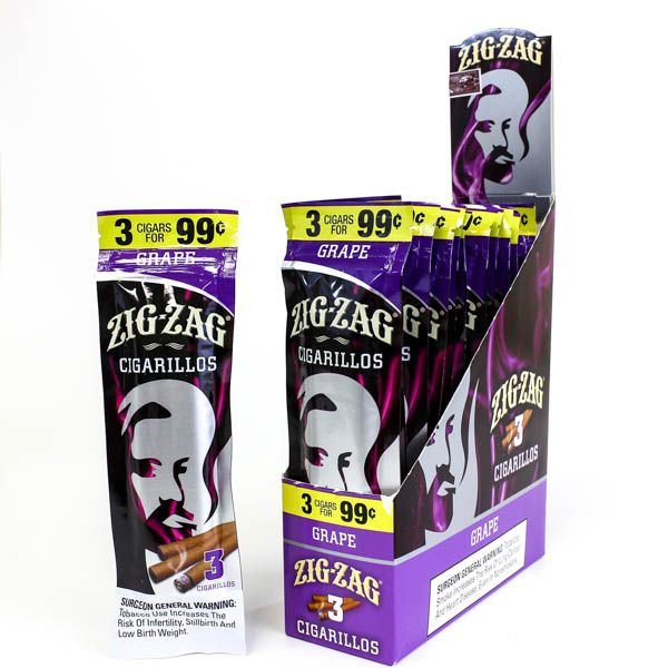 Zig Zag Foil Pouch Cigarillos - Grape