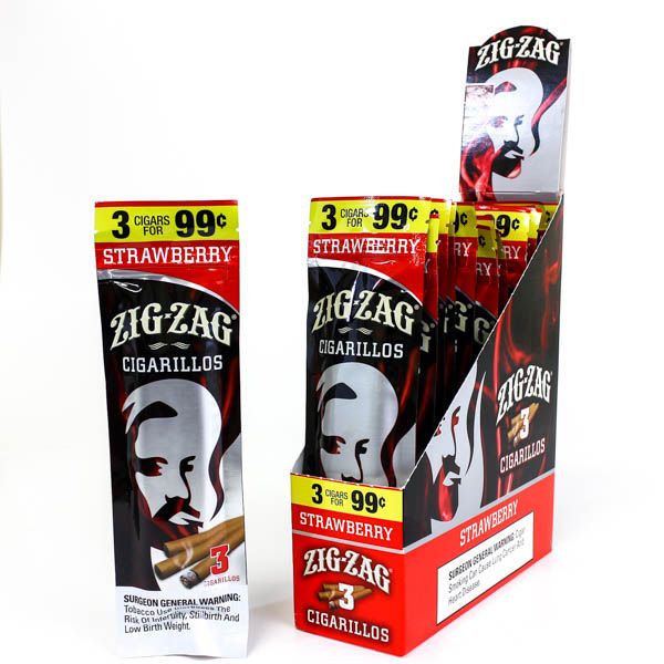 Zig Zag Foil Pouch Cigarillos - Strawberry